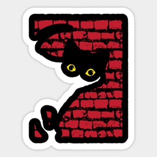 Black cat Sticker